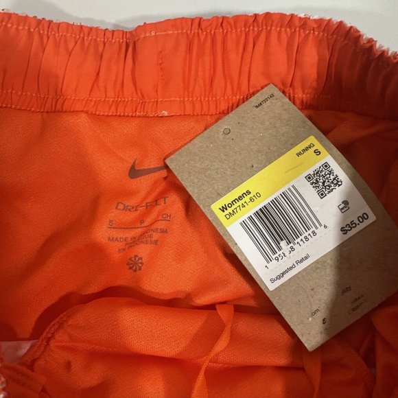NWT $35 Nike [ Women Small ] Runnin Dri-FIT Icon Clash Tempo Shorts Orange #5865 - Picture 7 of 11